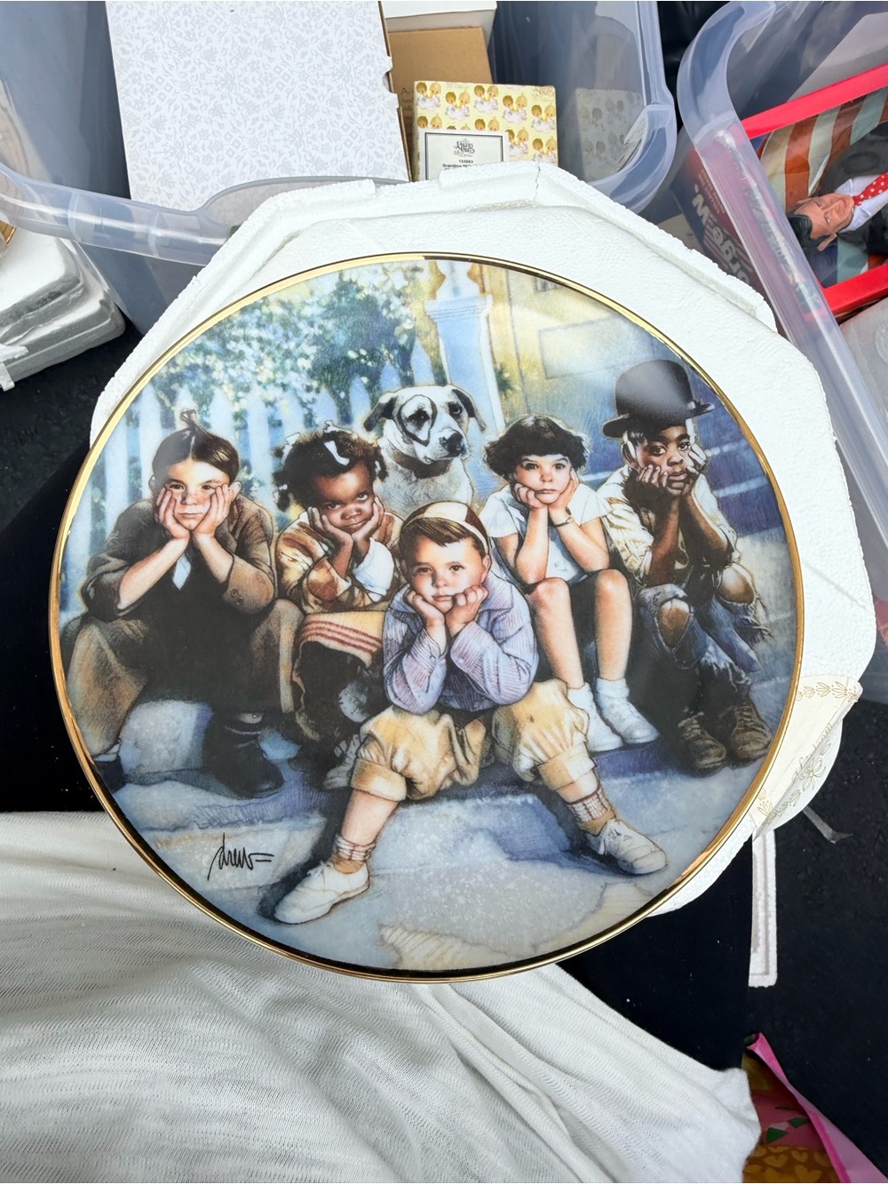 Franklin Mint “The Little Rascals” Limited Edition Collection plate vintage